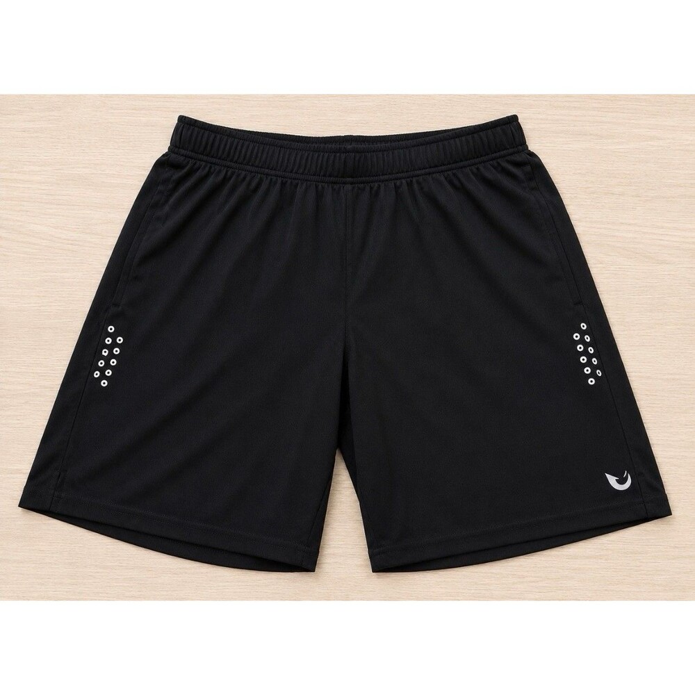 Northyard Men's Black Athletic Shorts Small Stretch Zip Pockets 9" Inseam